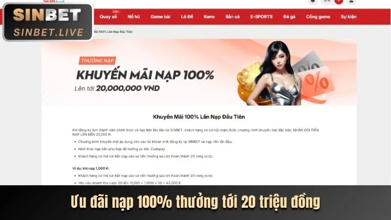 Thưởng Nạp Đầu Tiên bbet
